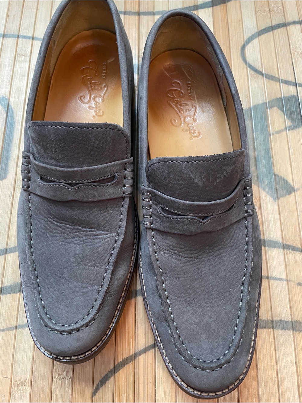 Sperry Gold Cup
Grey Suede Penny Loafers - Men's Casual Dress Shoes